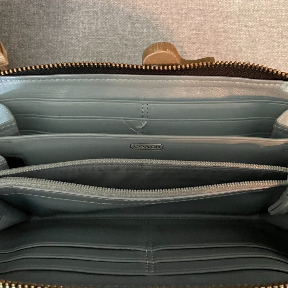Coach Zip Around Accordion Wallet - Picture 11 of 16